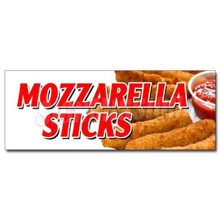 MOZZARELLA STICKS DECAL Sticker Marinara Dipping Fried Hot Cheese Food